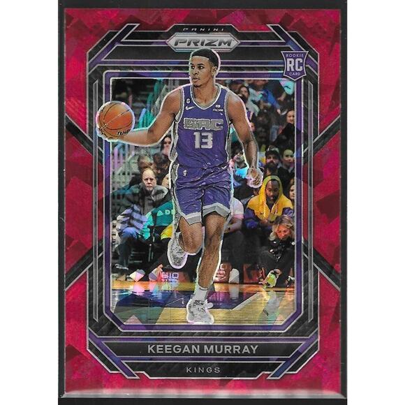 2022-23 Panini Prizm - Red Ice Prizm #245 Keegan Murray (RC) - Picture 1 of 2
